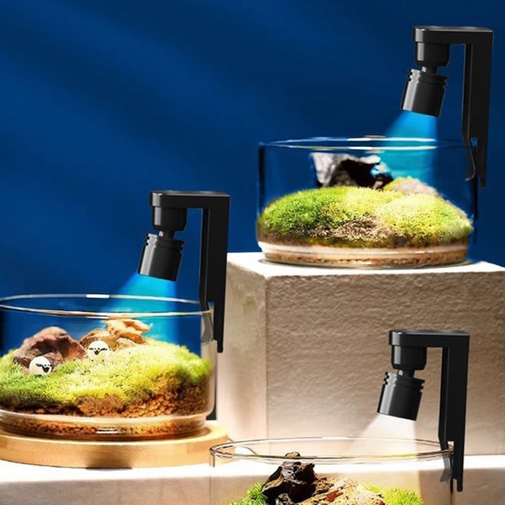 Pet Supplies Fish - ミニ水槽ライトクリップクランプUSB水槽ライト360 ° 回転照明風景ランプ魚水生ペット用品