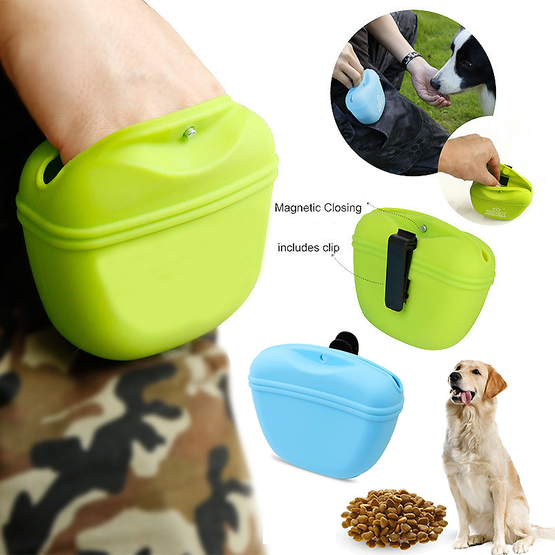 Pet Supplies Rewards - 犬用のポータブルシリコントラベルバッグ,子犬用スナックポーチ,食品の報酬,ペット用品