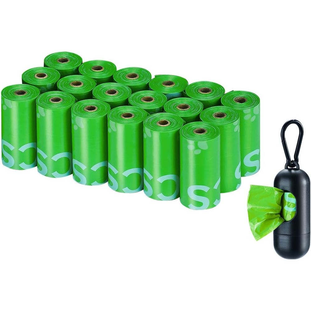 犬用うんち袋ロール270枚入り、13x9インチ、無香料、18 - Poop Bag Dispenser のレビューと価格
