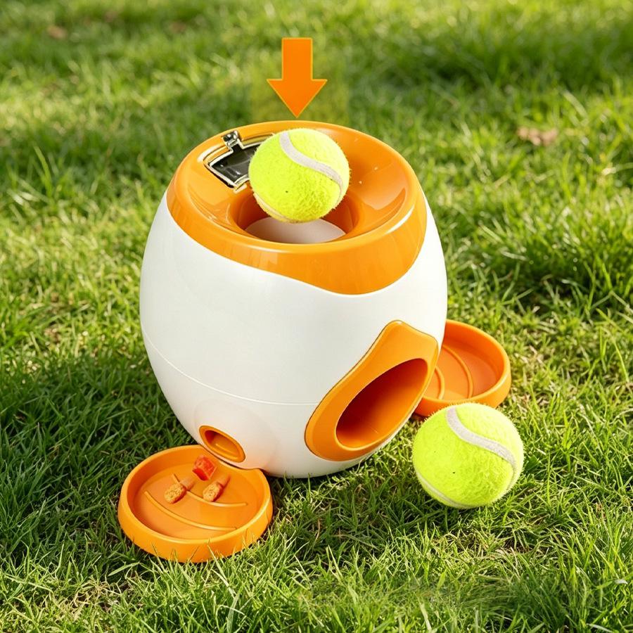 2 in 1 犬用インタラクティブおもちゃ テニスボールラン - Pet Supplies Rewards のレビューと価格