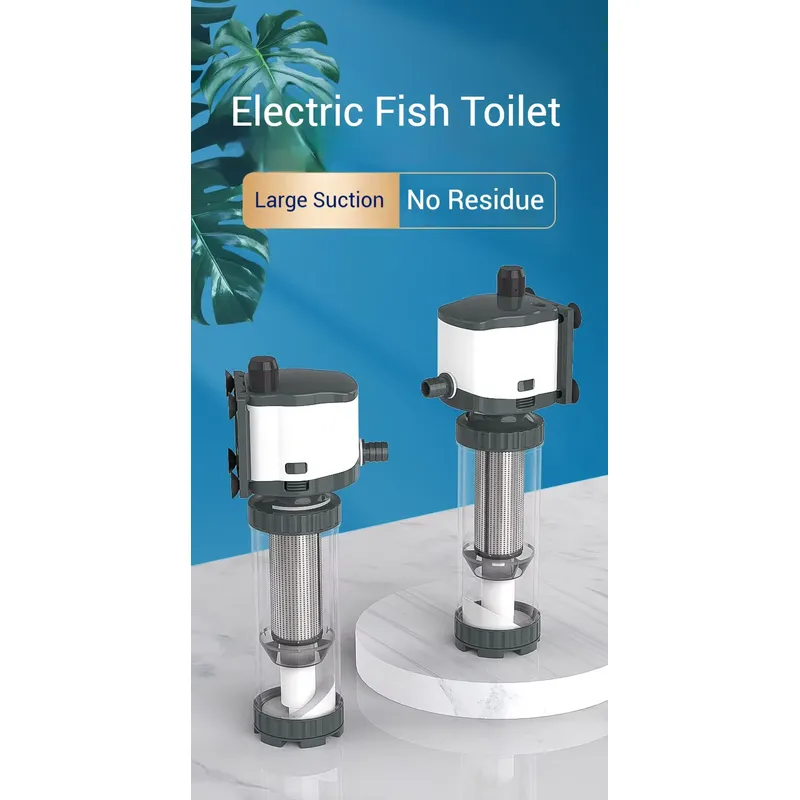 3 in 1水槽フィルター循環ポンプ酸素供給と魚糞コレクター - Fish Tank Filter Pump のレビューと価格