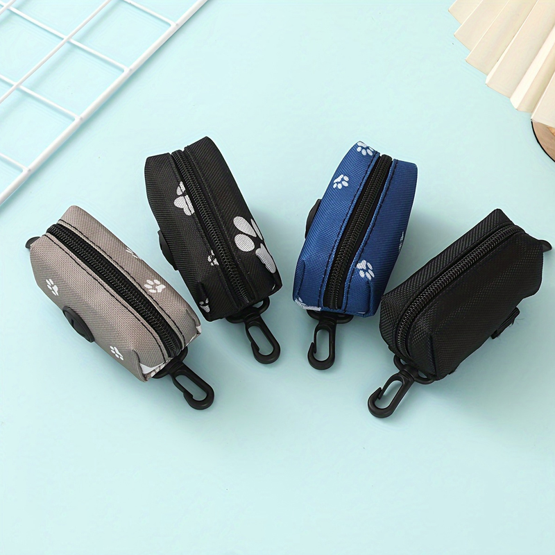 新しいキャンバス製犬用うんち袋ホルダー、カラビナクリップ付き - Poop Bag Dispenser のレビューと価格