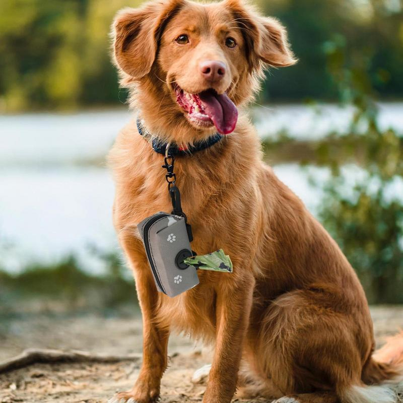 新しいキャンバス製犬用うんち袋ホルダー、カラビナクリップ付き - Poop Bag Dispenser のレビューと価格
