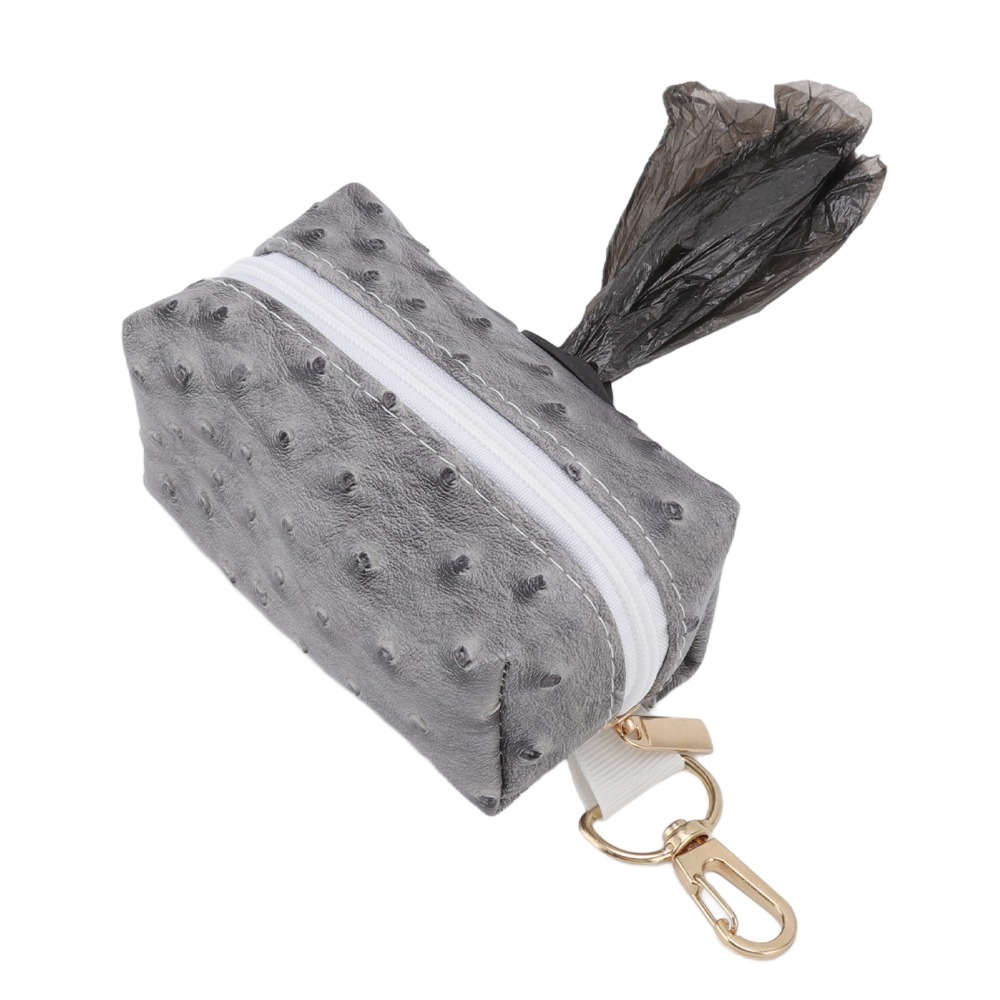ダチョウの皮の質感の犬用うんち袋ディスペンサー、コンパクトな - Poop Bag Dispenser のレビューと価格