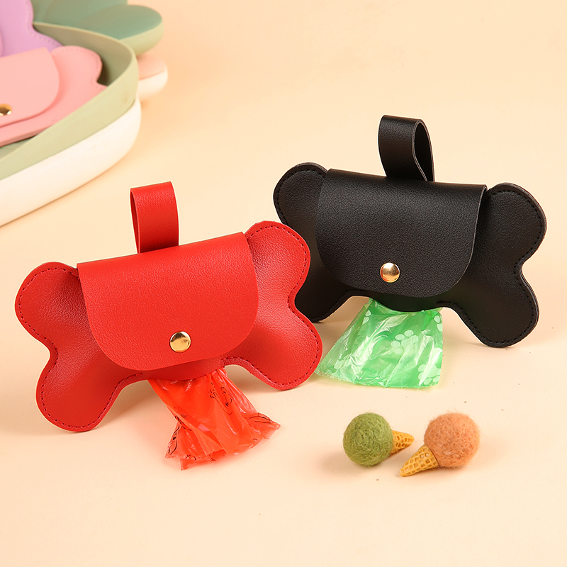 PUレザー犬のうんちバッグディスペンサー、クラスプ付き、ペッ - Poop Bag Dispenser のレビューと価格