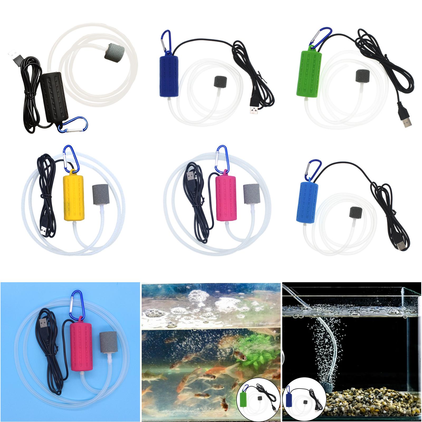 水槽用エアポンプ USBマイクロ酸素サイレントポンプフィルタ - Fish Tank Filter Pump のレビューと価格