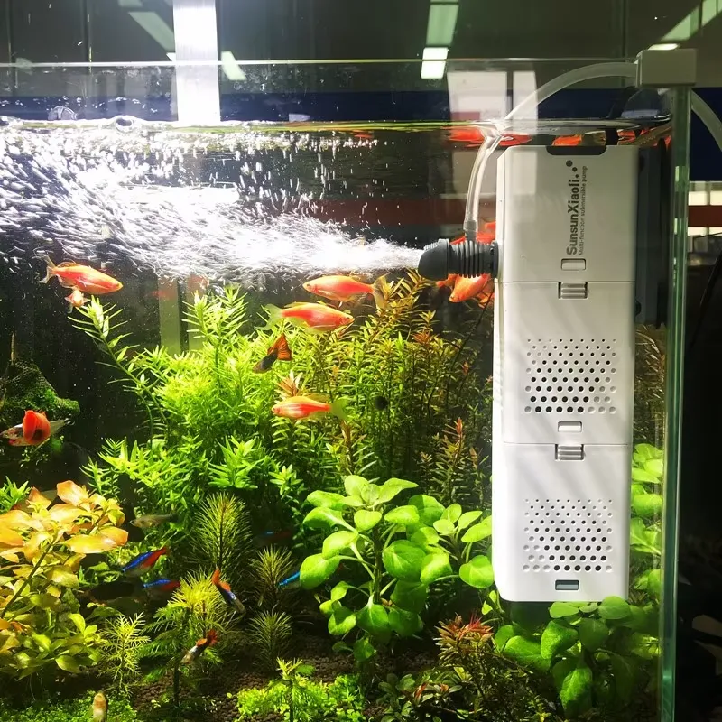 水槽用内部フィルター 4 in 1 超静音調整可能水中フィル - Fish Tank Filter Pump のレビューと価格