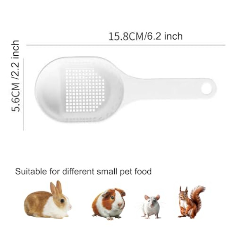 ウサギ用フィーダースプーン、食品粉末ふるい分け用、小動物用フ - Rabbit Pellet Feeder のレビューと価格