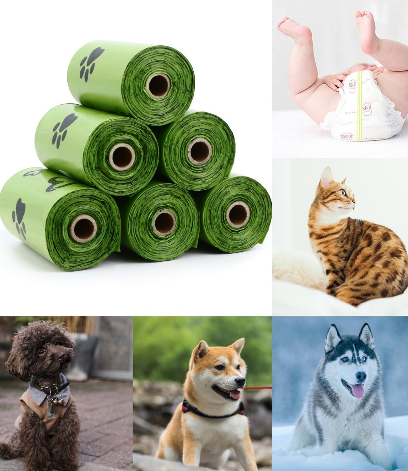 ペット用生分解性ゴミ袋 犬の糞袋 大量 バイオベース 香り付 - Poop Bag Dispenser のレビューと価格