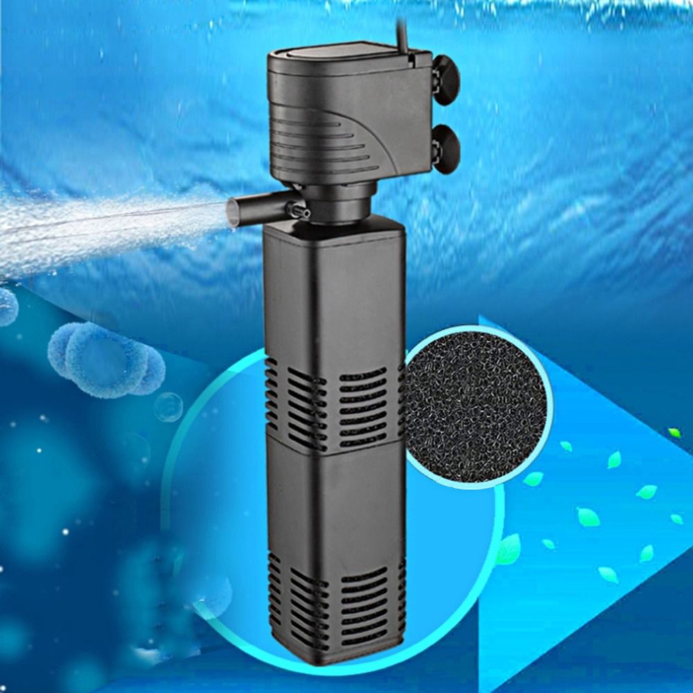 プラスチック製3in1水槽フィルター濾過装置4/6/12/2 - Fish Tank Filter Pump のレビューと価格
