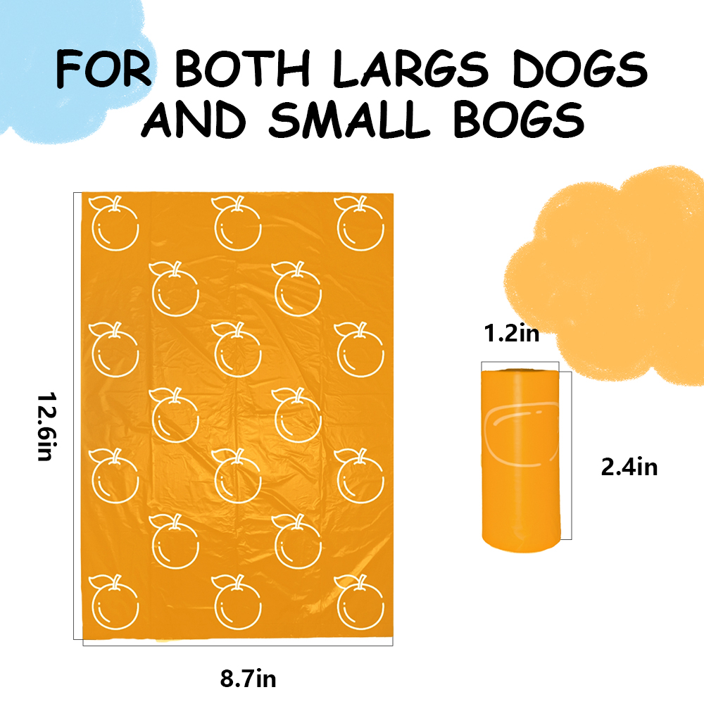 光分解性犬用うんち袋 - 超厚手で破れにくいオレンジの香りの - Poop Bag Dispenser のレビューと価格